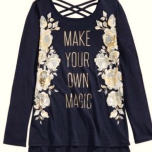 Epic threads Make your own magic graphic t shirt girls Large
